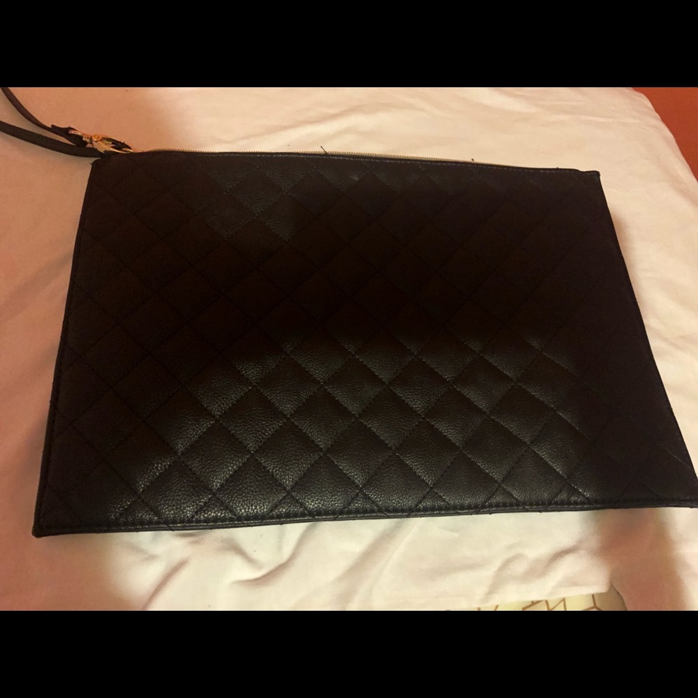 Large Black Betsey Johnson Clutch